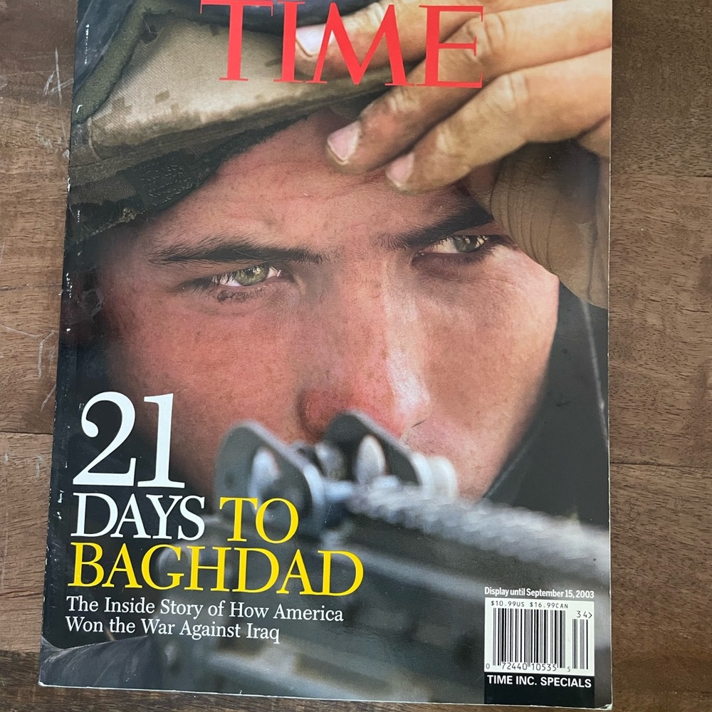 Time Magazine Issue Dated 2003 “21 Days To Baghdad”